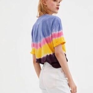 Zara Tie Dye Cropped T-Shirt